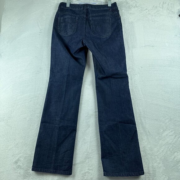 Chico's Bootcut Jeans Womens Size 0.5 Reg Dark Wash Platinum Denim Mid Rise Blue - Picture 2 of 12